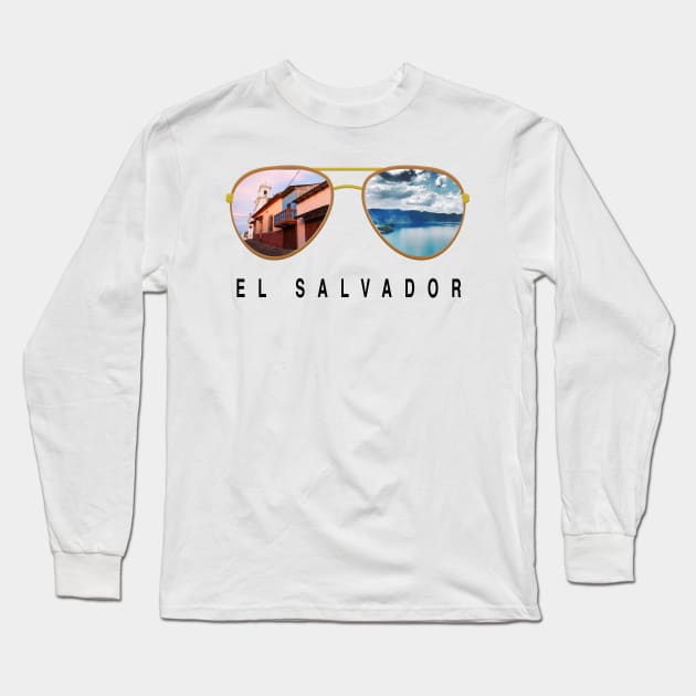 El Salvador Sunglasses Long Sleeve T-Shirt by JayD World